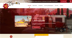 Desktop Screenshot of cirquelacabriole.fr